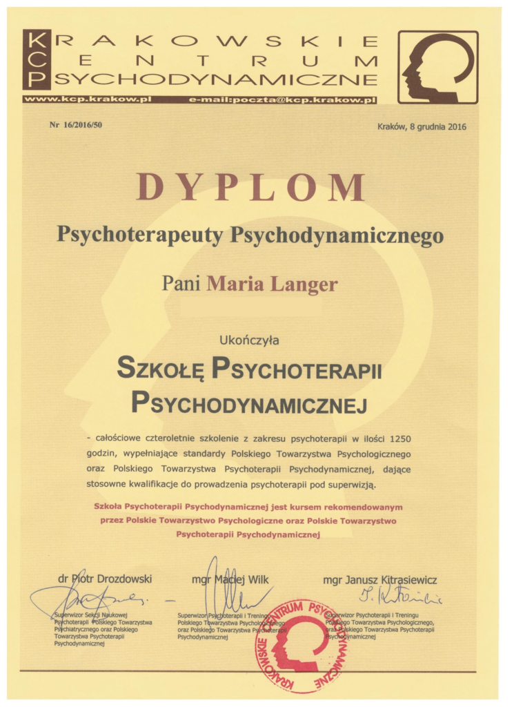 Maria Langer-Fyda Psychoterapeuta